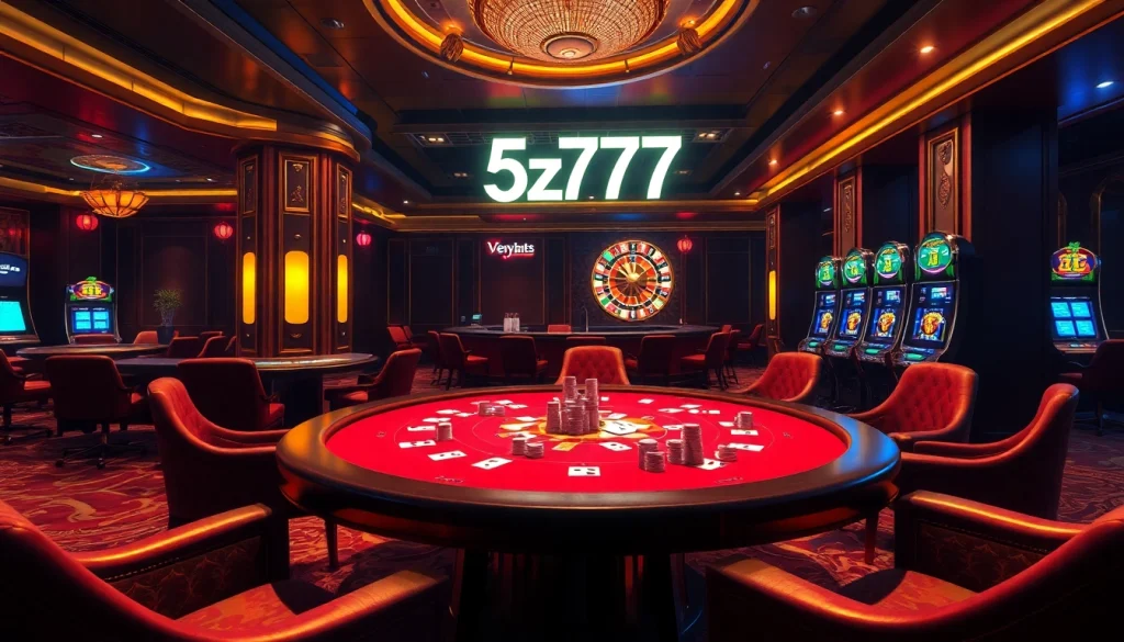 Experience the excitement at a high-stakes poker game featuring 5z777 chips as players strategize to win big.